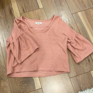 Madewell cropped blouse